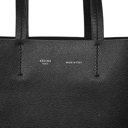 Celine Grained Calfskin Small Vertical Cabas Black 7 of 9