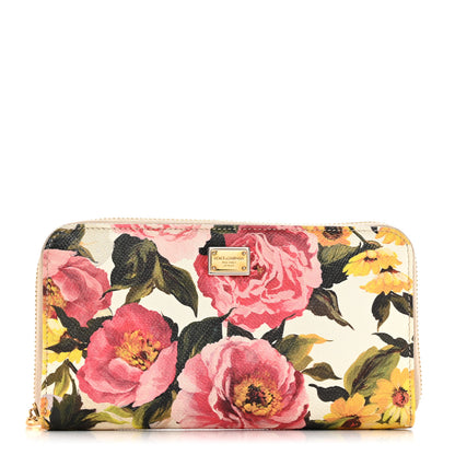 Dolce & Gabbana Floral Print Zip Around Wallet Multicolor 1 of 11