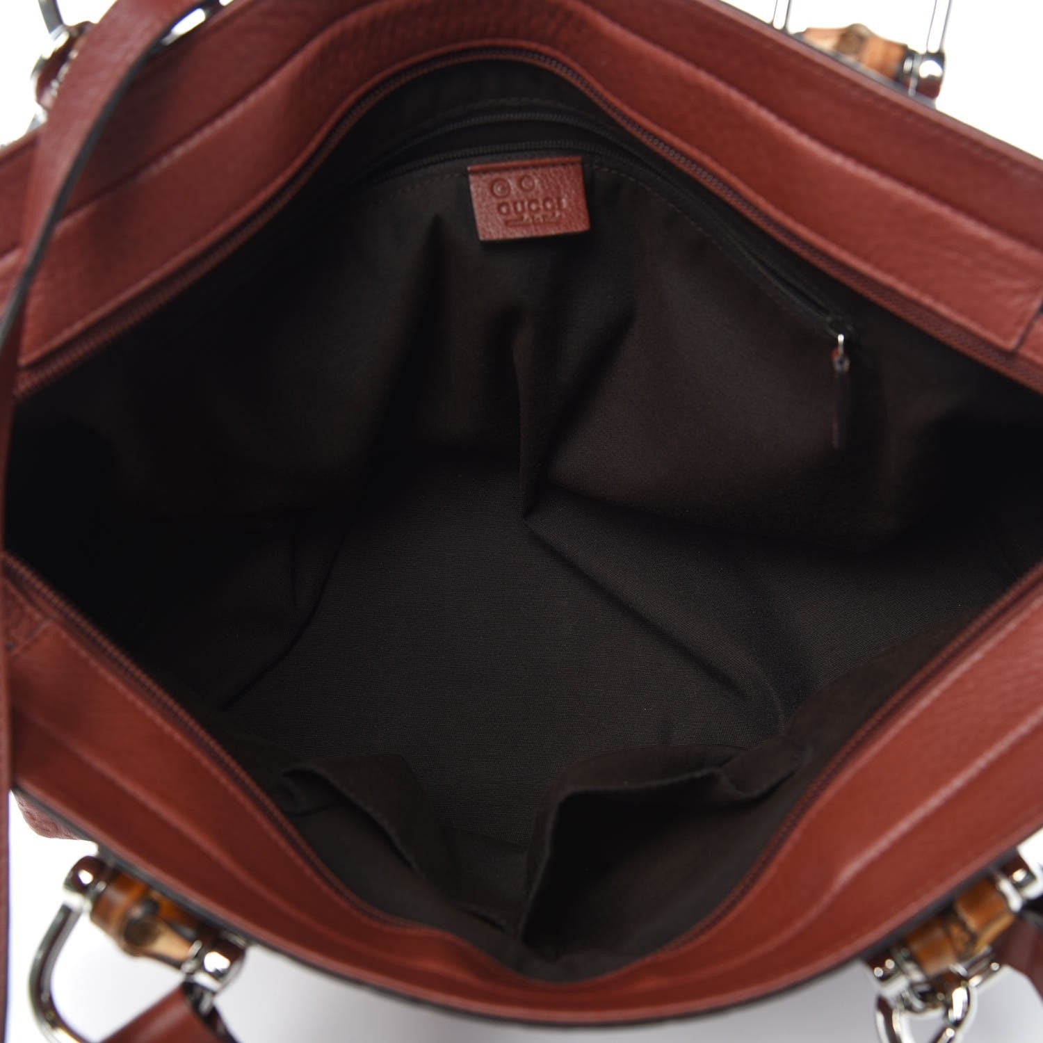 Gucci Guccissima Medium Bamboo Bar Tote Brown 6 of 12
