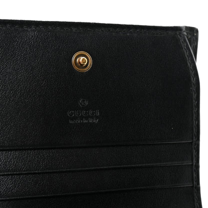 Gucci Calfskin Matelasse GG Marmont Card Case Wallet Black 6 of 8