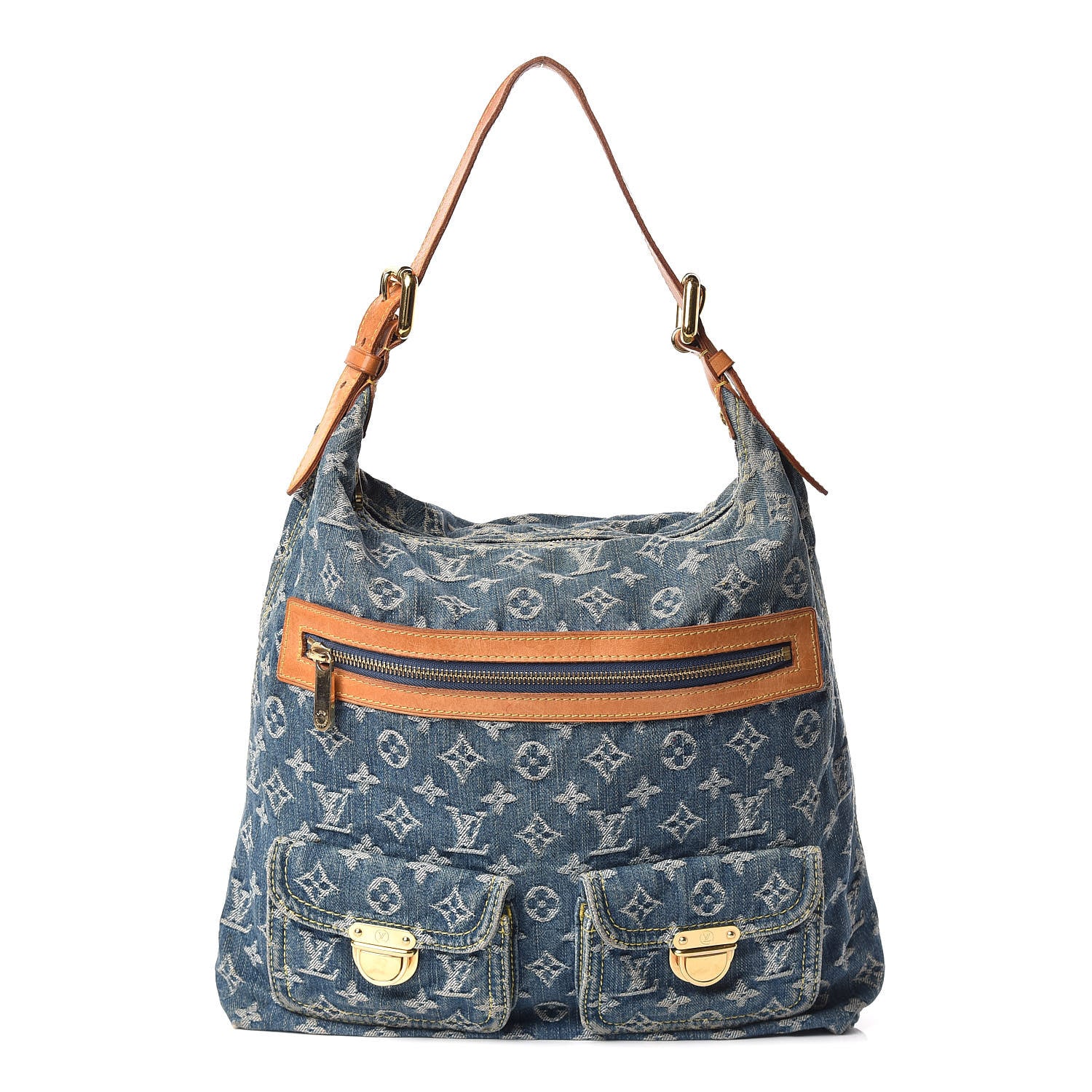 Louis Vuitton Denim Baggy GM Blue 1 of 16