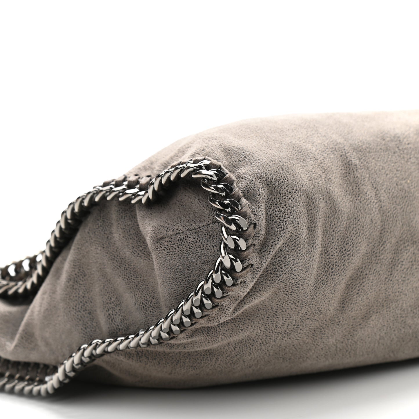 Shaggy Deer Falabella Fold Over Tote Grey