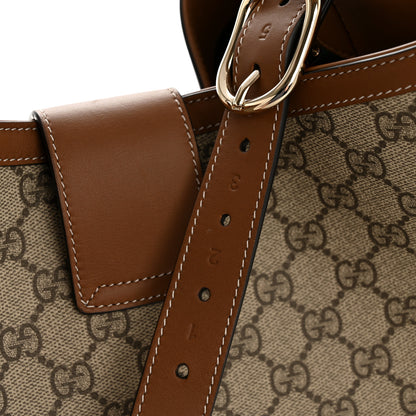 Gucci GG Icon Monogram Padlock Shoulder Bag Beige Dark Brown 15 of 15