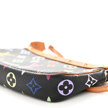 Louis Vuitton Monogram Multicolor Pochette Accessories Black 9 of 9