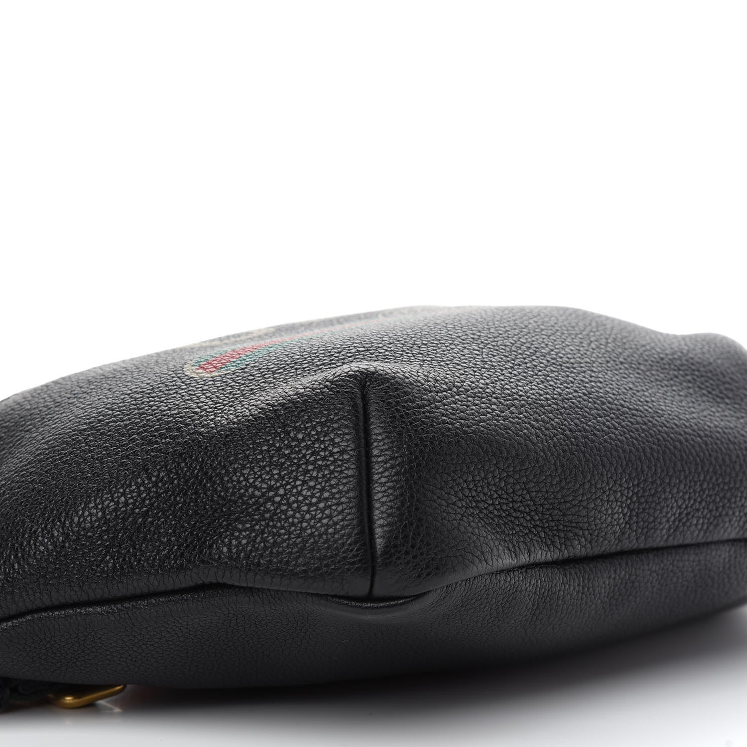 Gucci Grained Calfskin Logo Belt Bag Black 8 of 9