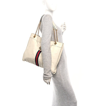 Gucci Calfskin Large Rajah Chain Tote White 2 of 11