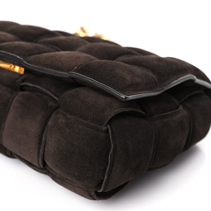 Bottega Veneta Suede Maxi Intrecciato Padded Chain Cassette Crossbody Bag Fondant 9 of 9