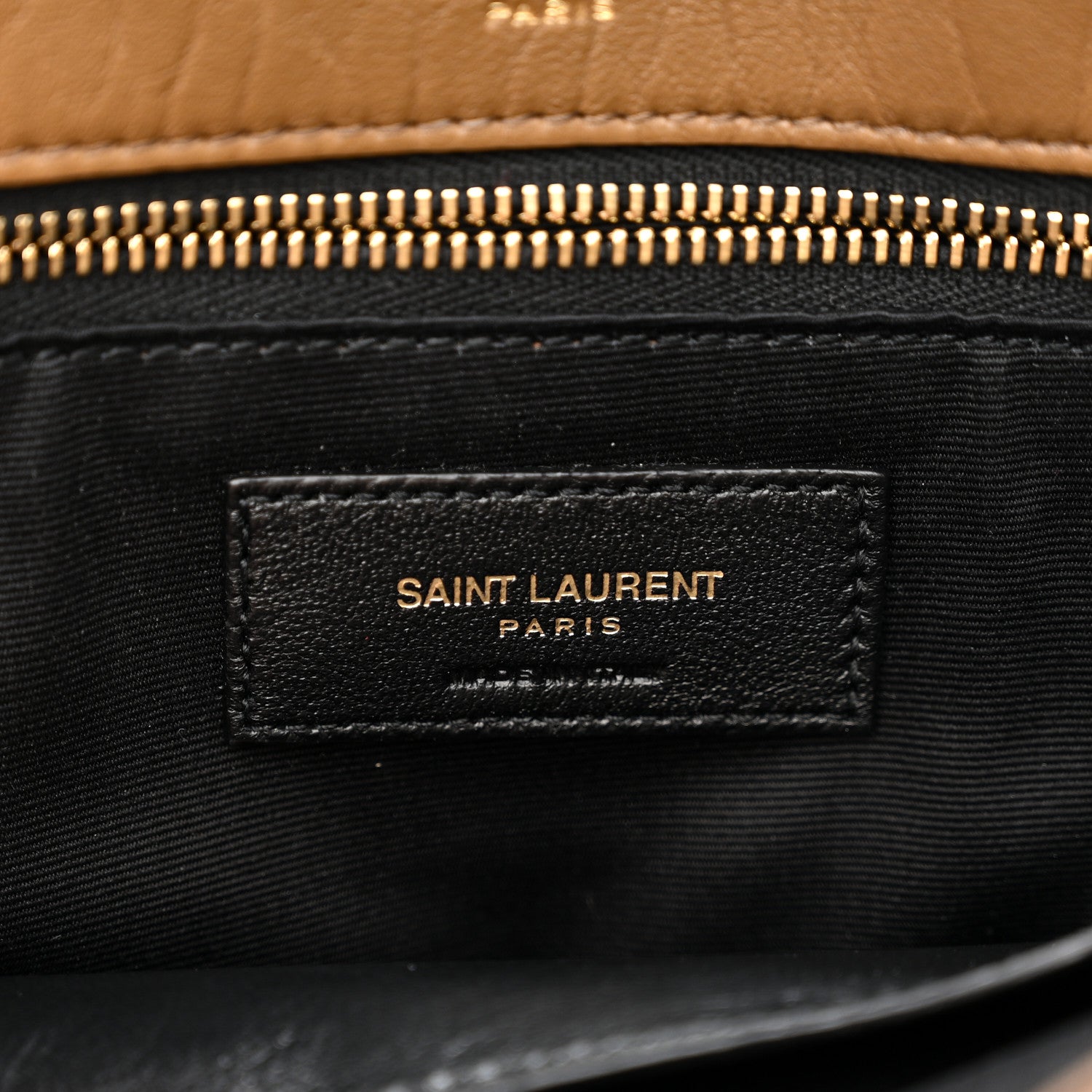 Saint Laurent Grained Lambskin Monogram Large Niki Chain Satchel Dark Cork 7 of 12