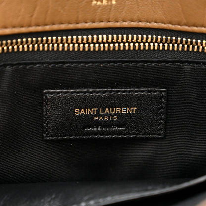 Saint Laurent Grained Lambskin Monogram Large Niki Chain Satchel Dark Cork 7 of 12