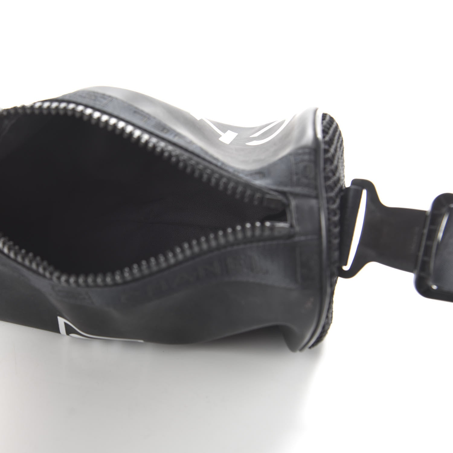 Chanel Rubber Nylon Mesh Small Sport Duffle Black 5 of 12