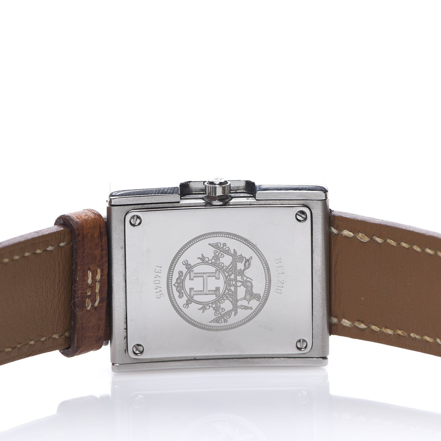 Hermes Stainless Steel Epsom 26mm Belt Quartz Watch Gold 4 of 11