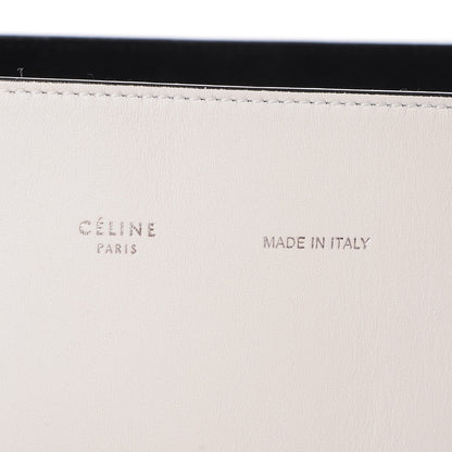 Celine Shiny Smooth Calfskin Small Twisted Cabas White Black 7 of 7