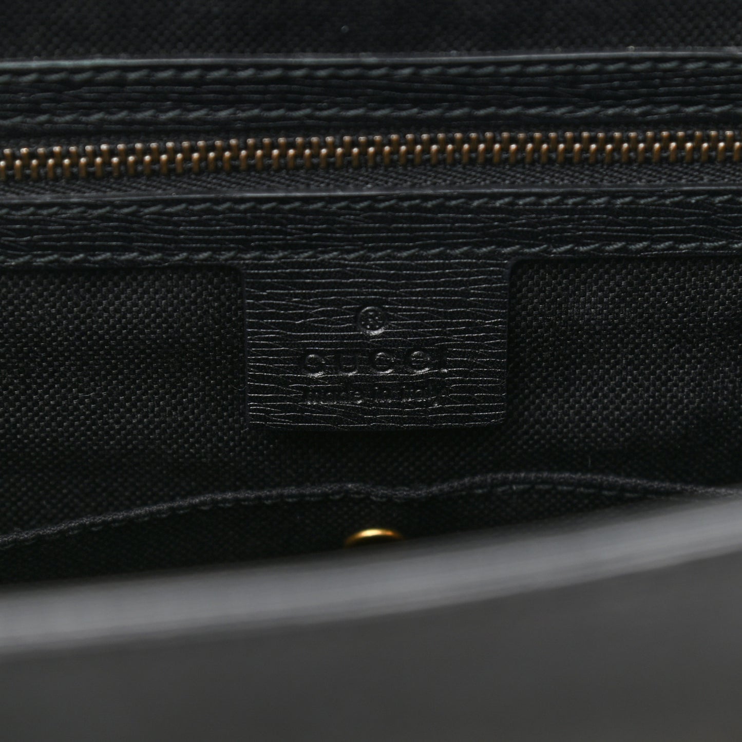 Textured Calfskin Large Bright Bit Tote Black