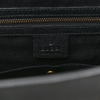 Gucci Textured Calfskin Large Bright Bit Tote Black 11 of 12