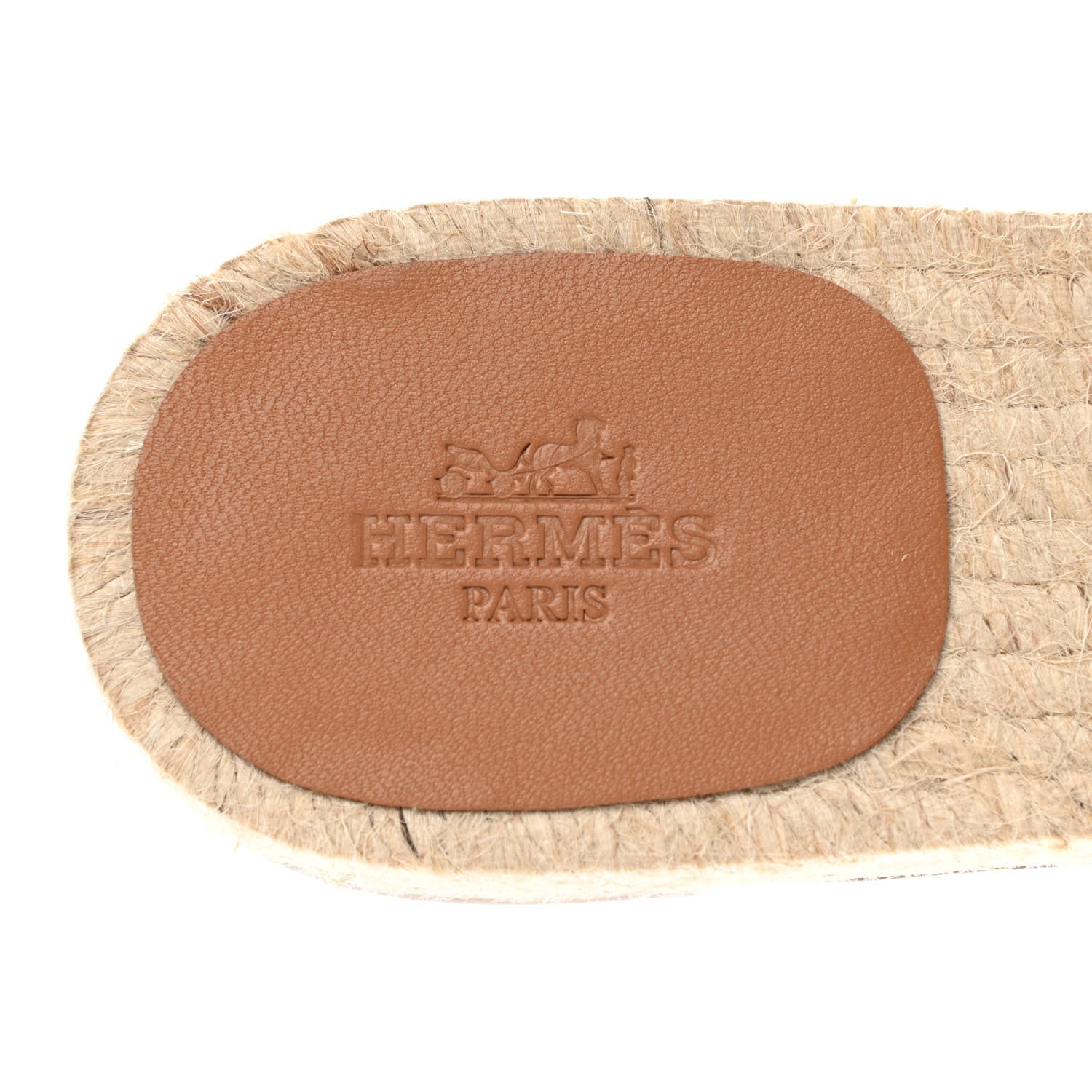 Hermes Nappa Famosa Espadrille Sandals 39 Naturel 6 of 8