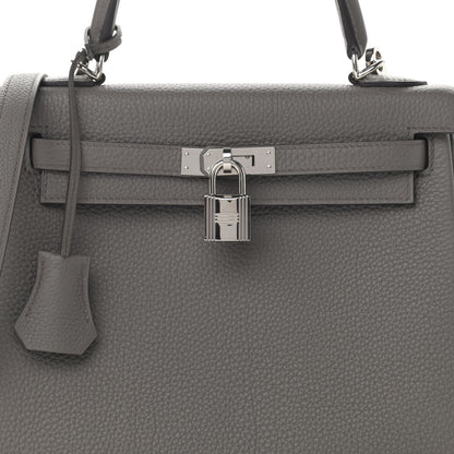 Hermes Togo Kelly Retourne 25 Etain 8 of 12