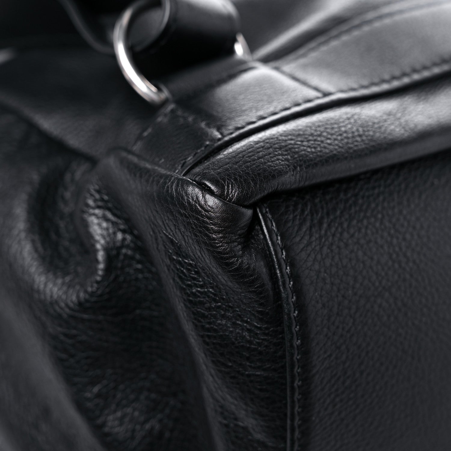 Celine Calfskin Medium Biker Backpack Black 10 of 12
