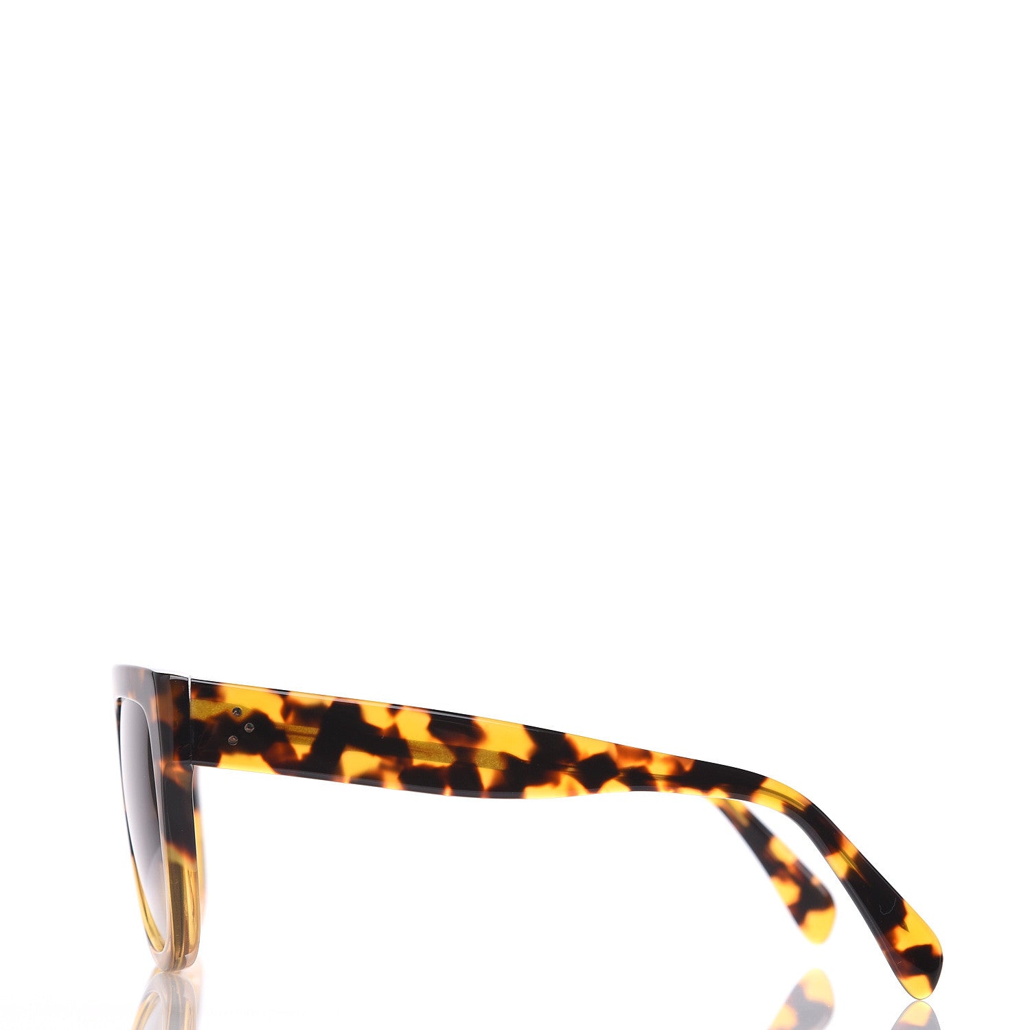 Celine Acetate Aviator Sunglasses CL 40001 Havana 3 of 8