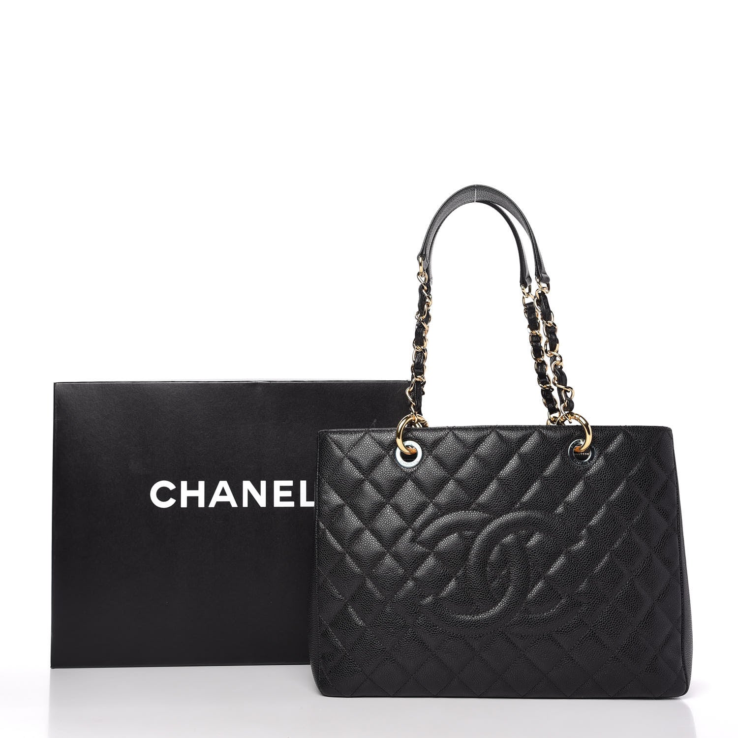 Chanel Caviar Quilted Grand Shopping Tote GST Black 11 of 11