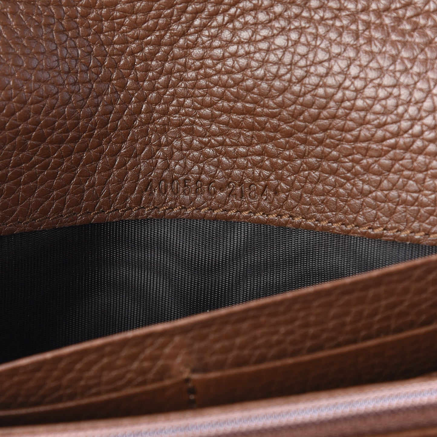 Cellarius Calfskin GG Marmont Continental Wallet Nut Brown