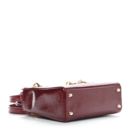 Christian Dior Patent Ultimate Mini Lady Dior Rouge 3 of 8