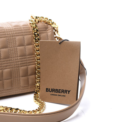 Burberry Lambskin Quilted Small Lola Bag Camel 8 of 10