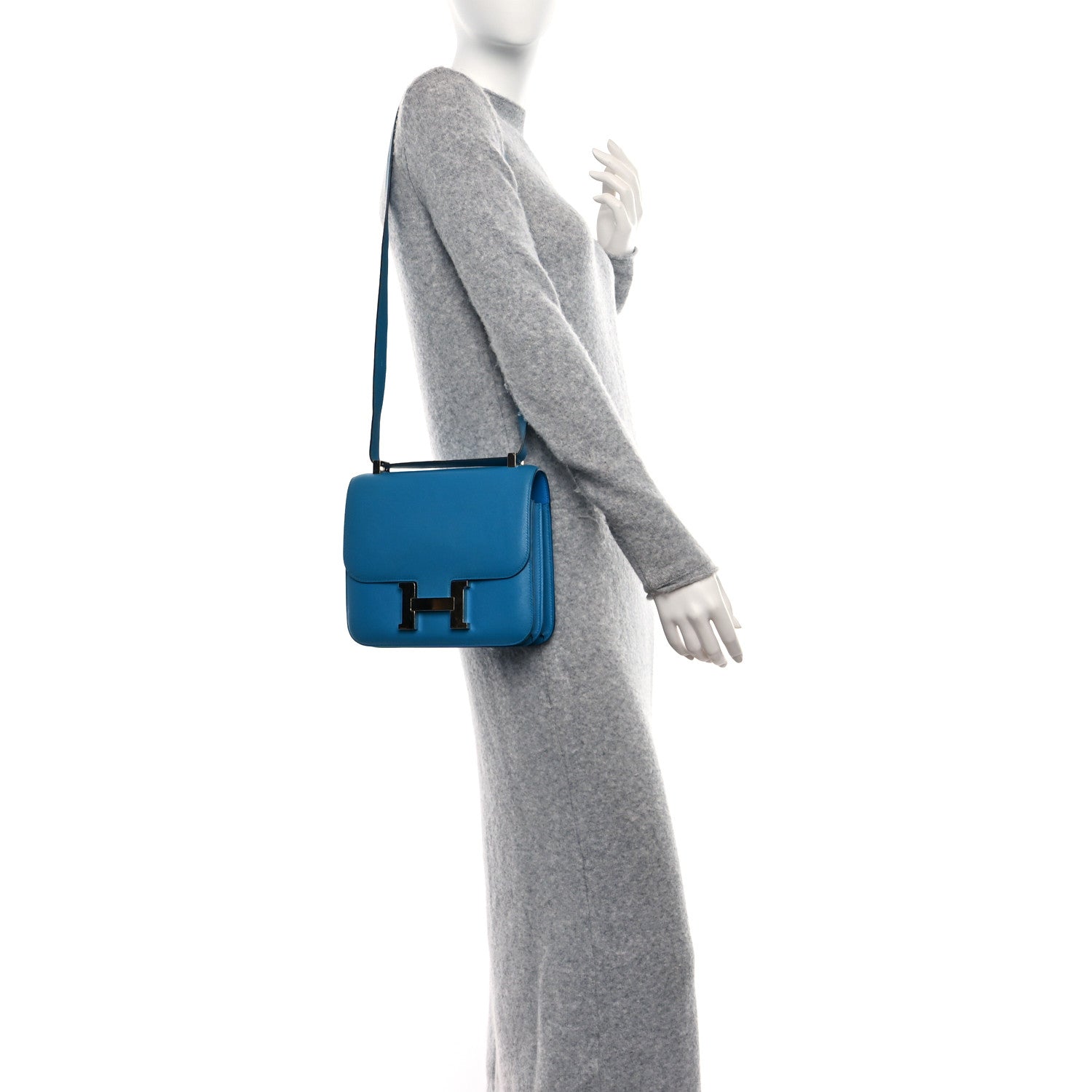 Hermes Evercolor Constance 24 Bleu Azteque 3 of 14