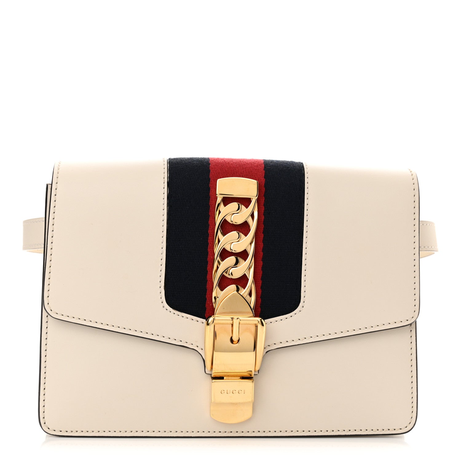 Gucci Calfskin Sylvie Belt Bag Off White 1 of 11
