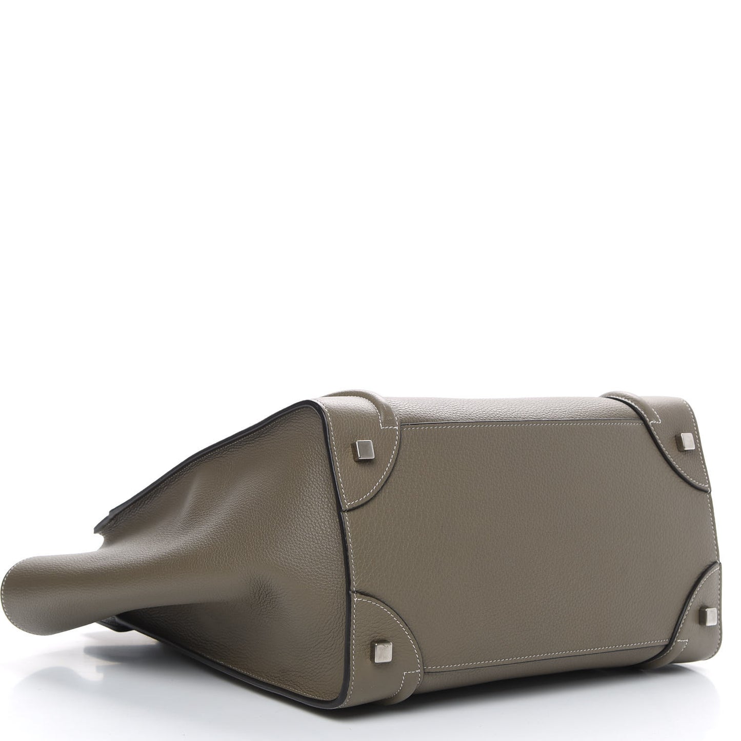 Drummed Calfskin Mini Luggage Souris