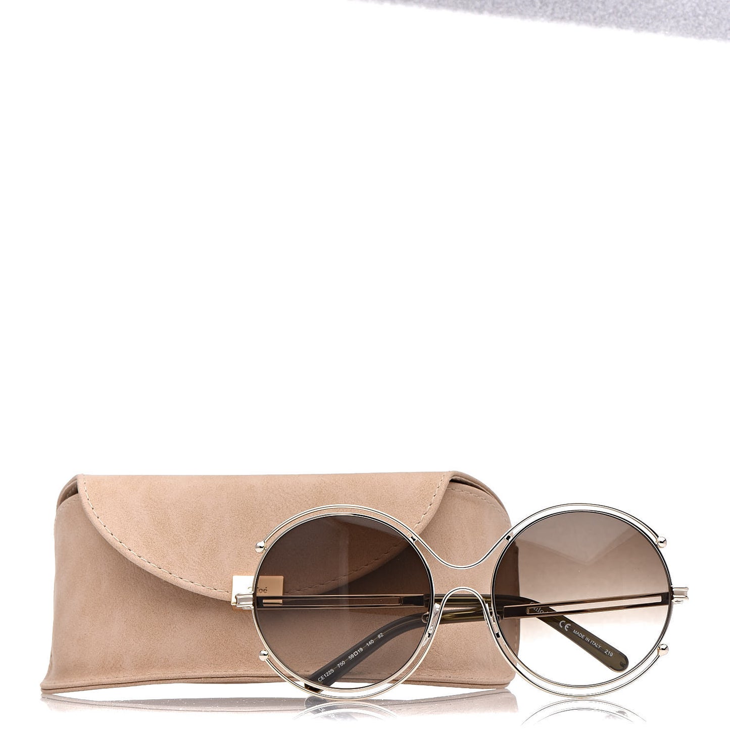 Isidora Oversized Round Sunglasses CE122S Gold