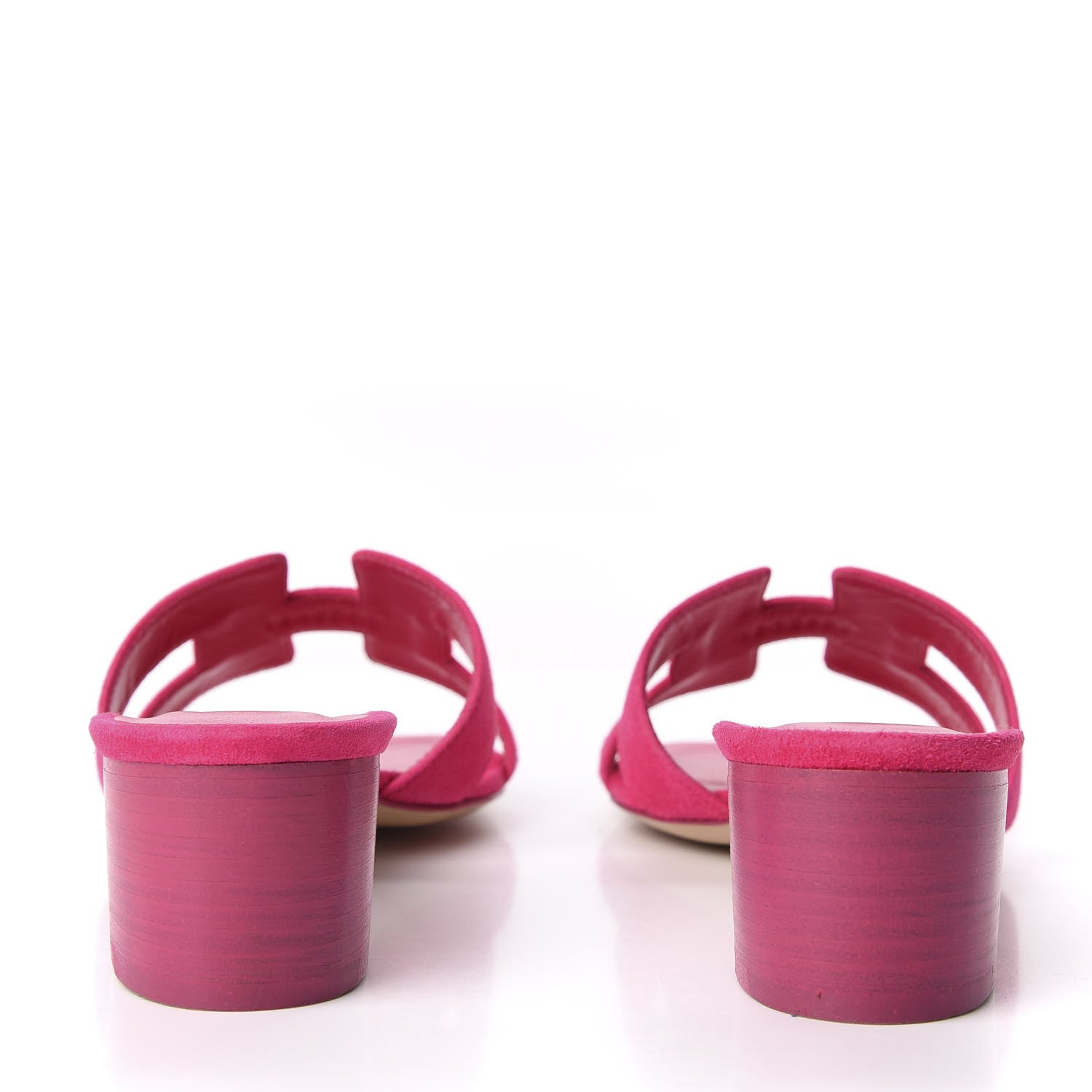 Hermes Suede Goatskin Oasis Sandals 36 Rose Fuchsia 6 of 9