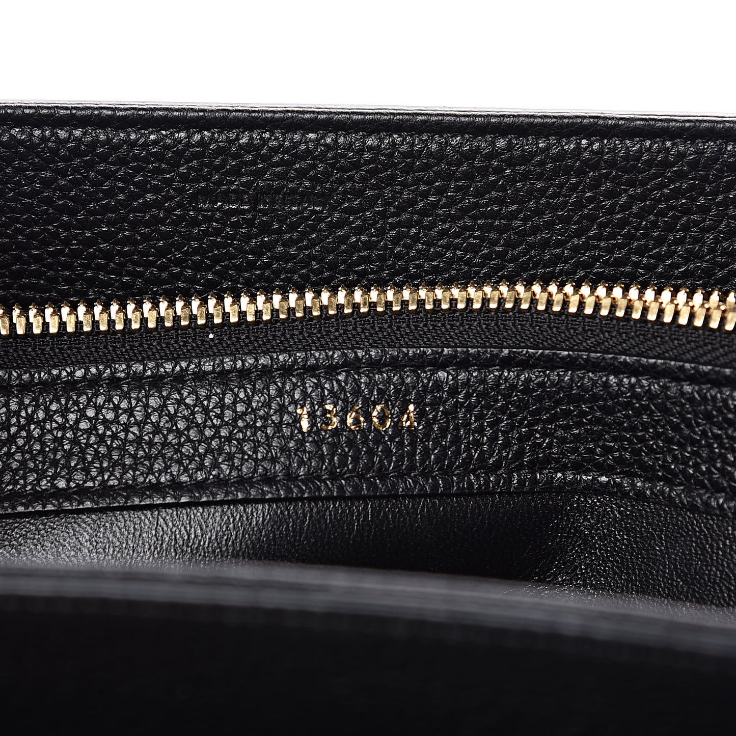 Grained Calfskin Classique 16 Top Handle Bag Black