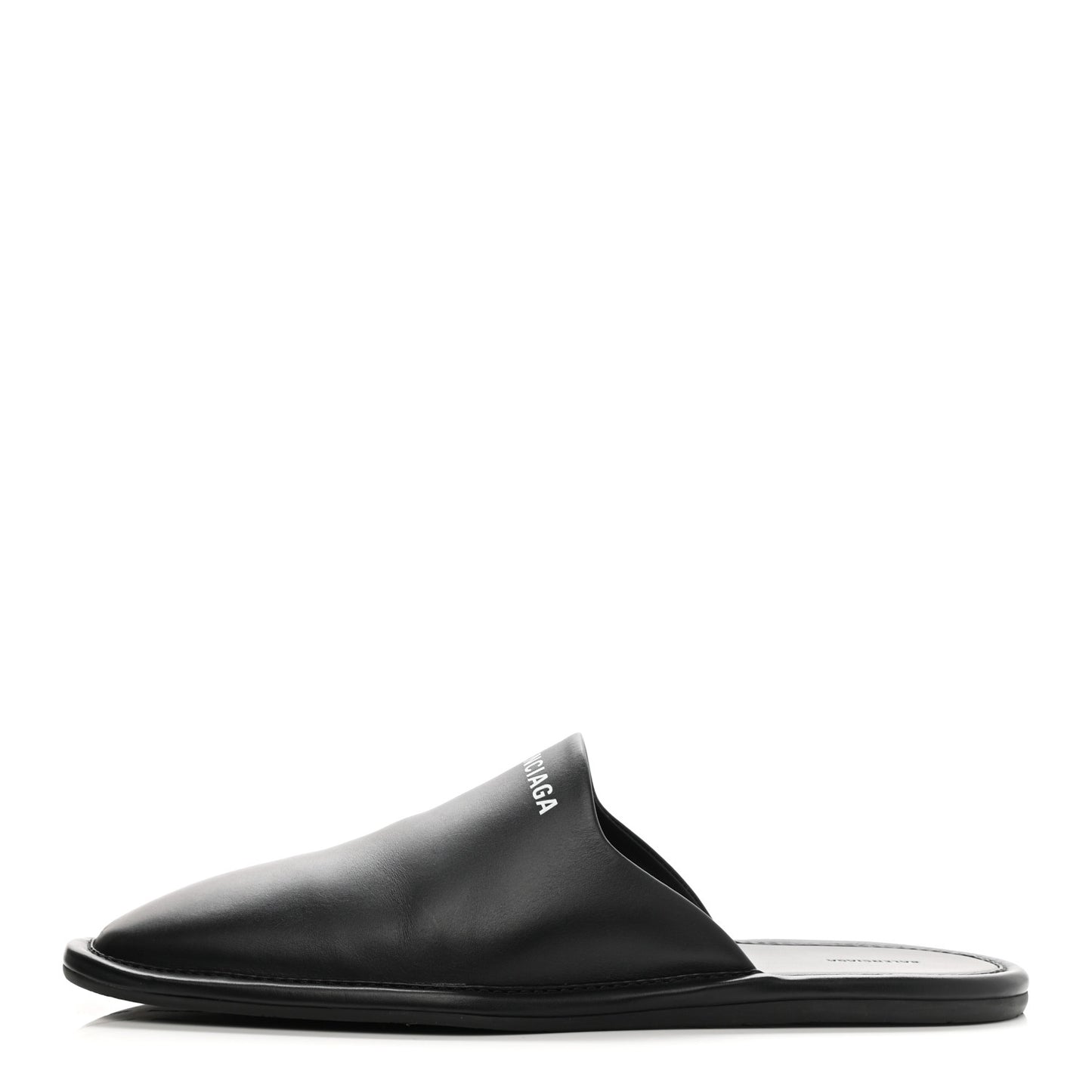 Smooth Calfskin Mens Cozy Slip-On Loafers 45 Black White