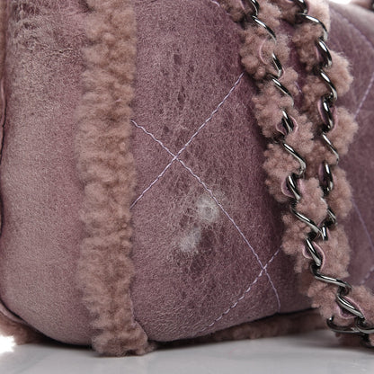 Chanel Shearling Quilted Medium Single Flap Purple 8 of 8
