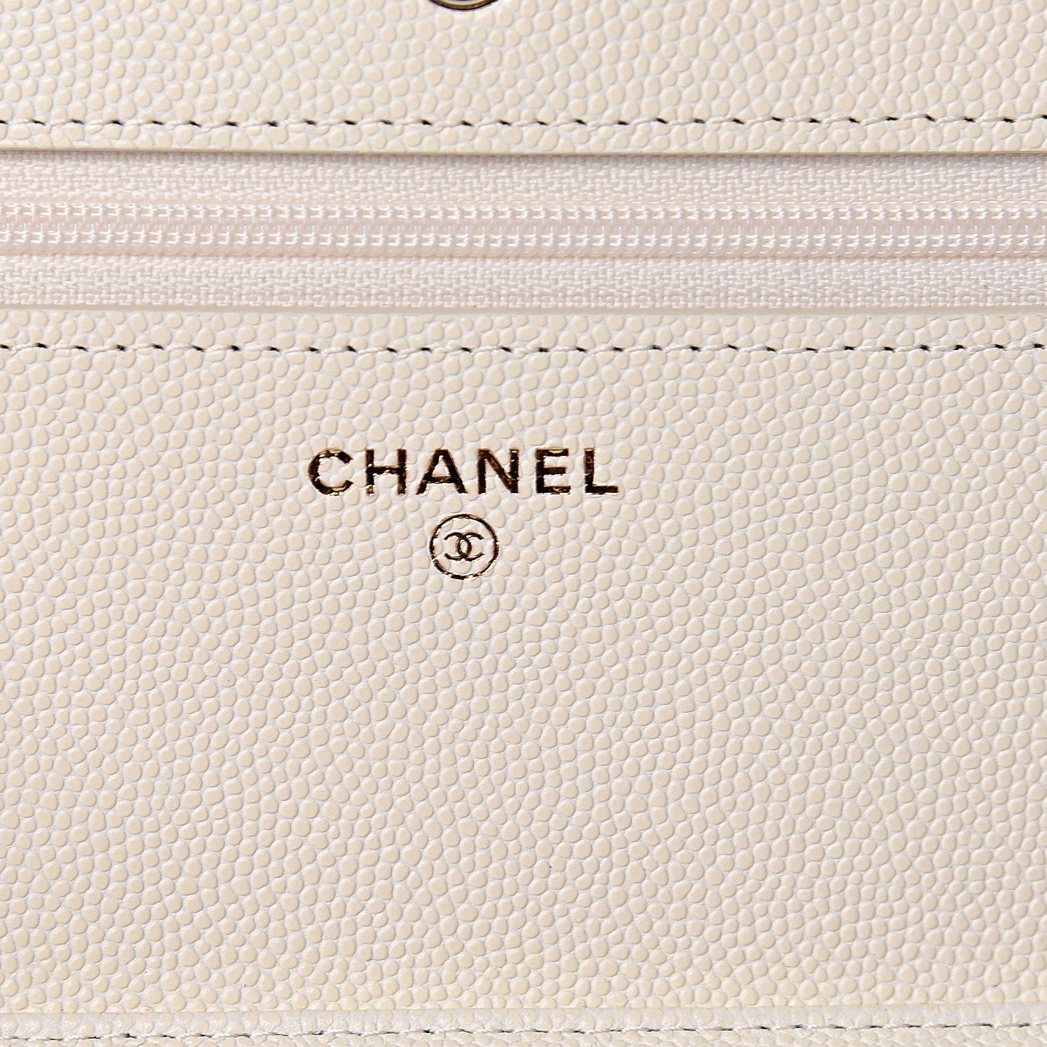 Chanel Caviar Quilted Wallet On Chain WOC White 6 of 12