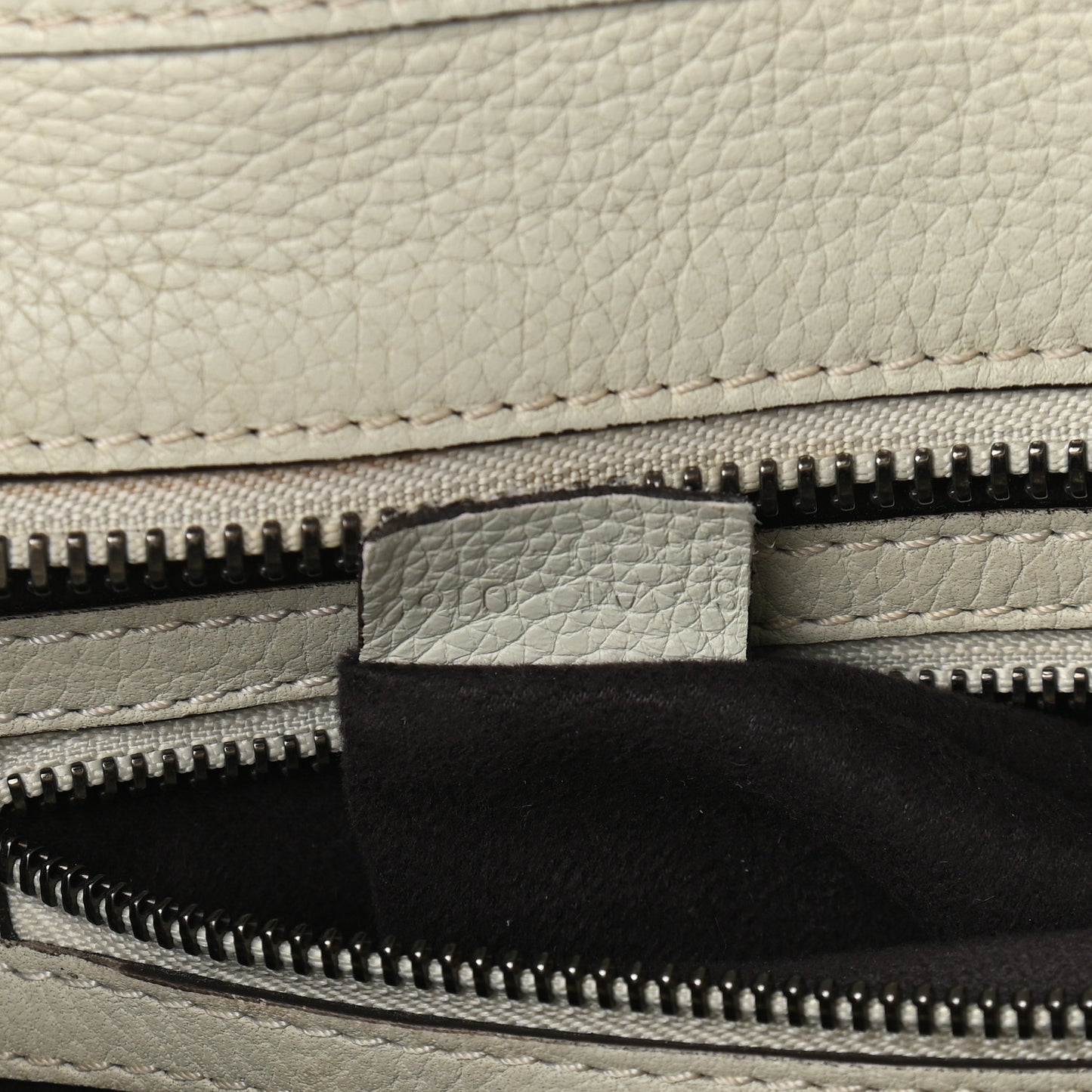 Drummed Calfskin Micro Luggage Lune