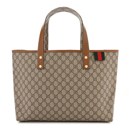 Gucci GG Plus Monogram Medium Signature Web Loop Tote Light Brown 1 of 11
