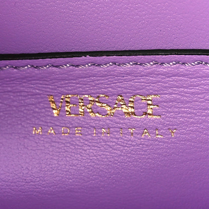 Versace Grained Calfskin Small La Medusa Top Handle Bag Turquoise 6 of 9