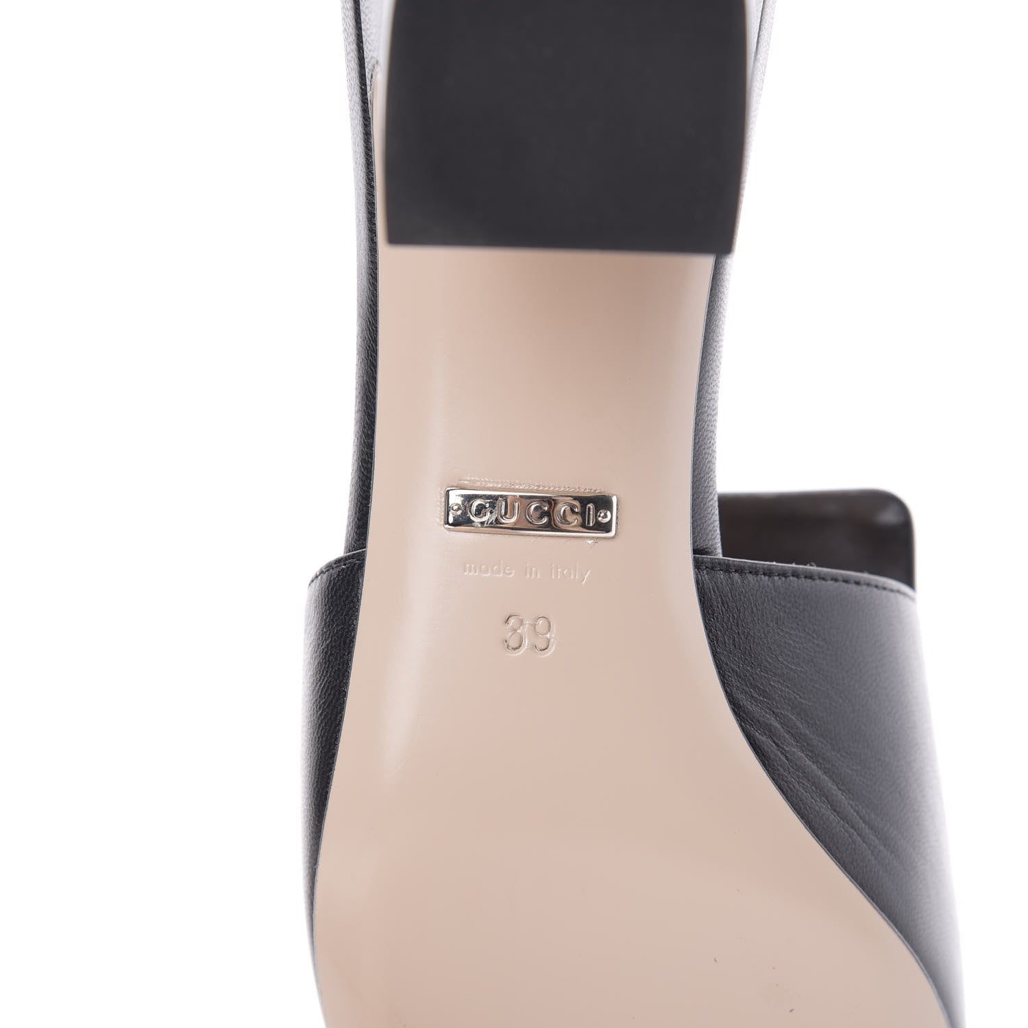 Gucci Malaga Kid Crystal Square G Madelyn Mules 39 Black 8 of 10