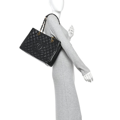 Chanel Caviar Quilted Grand Shopping Tote GST Black 2 of 10