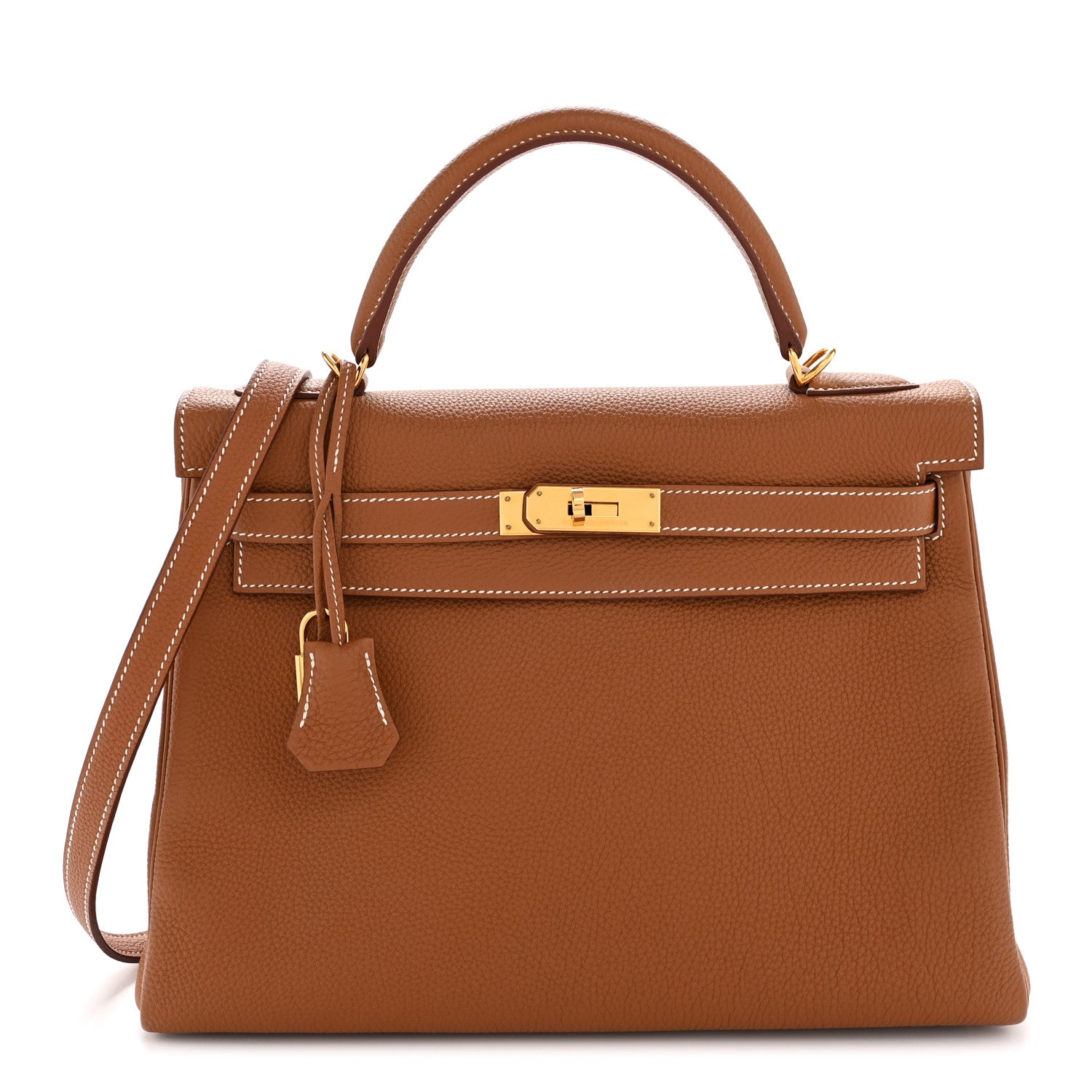 Hermes Togo Kelly Retourne 32 Gold 1 of 12