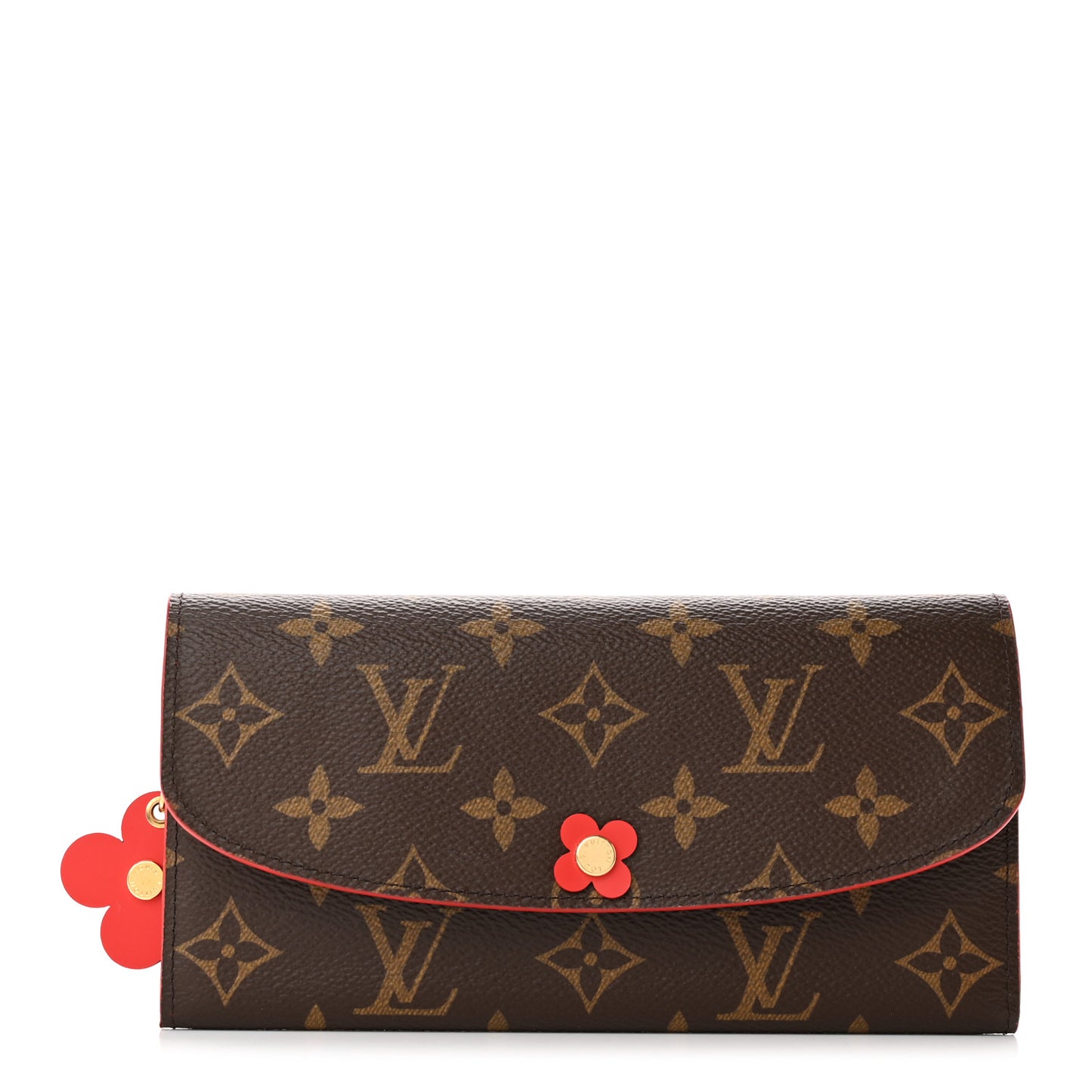 Monogram Bloom Flower Emilie Wallet Rouge