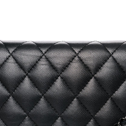 Chanel Caviar Quilted Boy Wallet On Chain WOC So Black 20 of 22