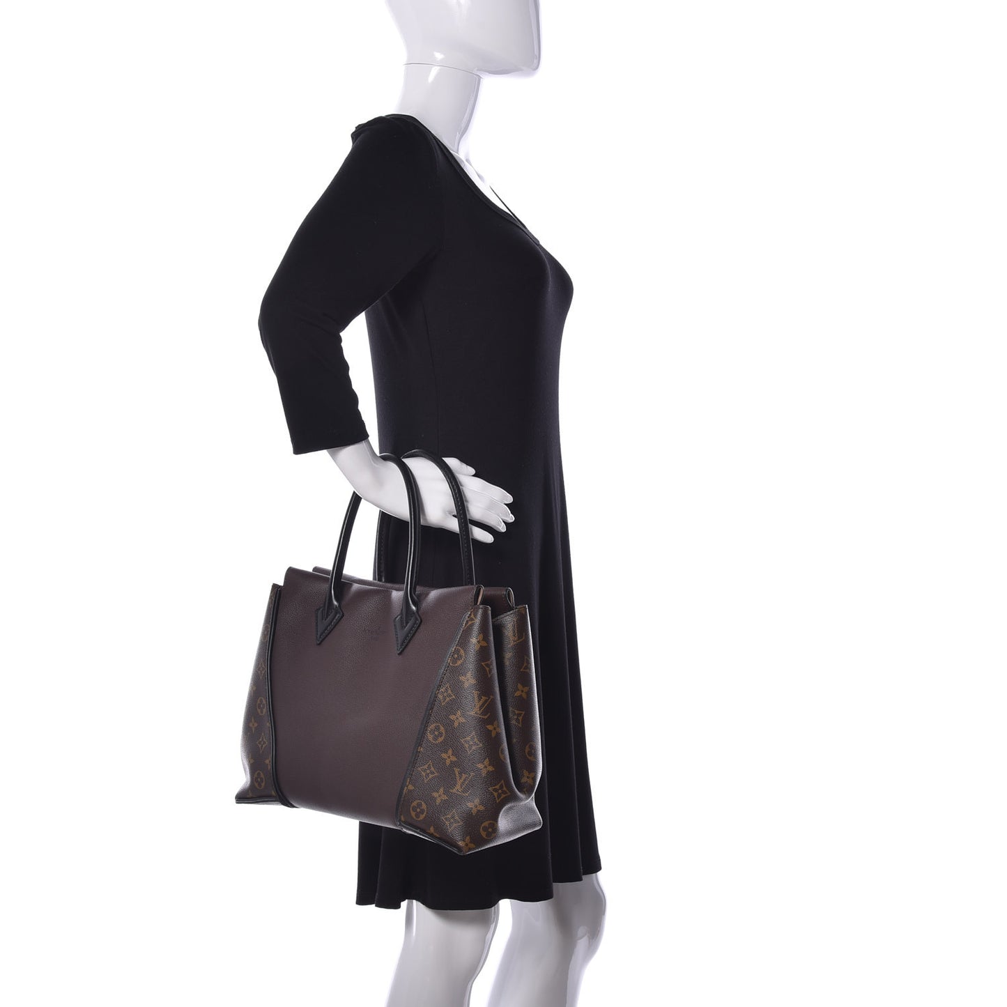 Veau Cachemire Monogram Tote W PM Chocolate