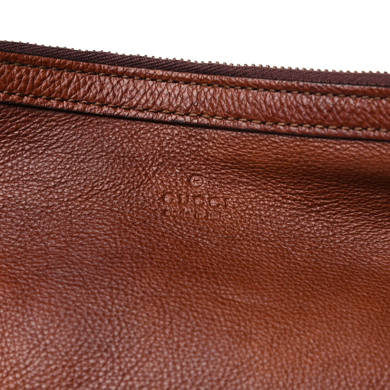 Gucci Calfskin Twist Strap Hobo Brown 8 of 23