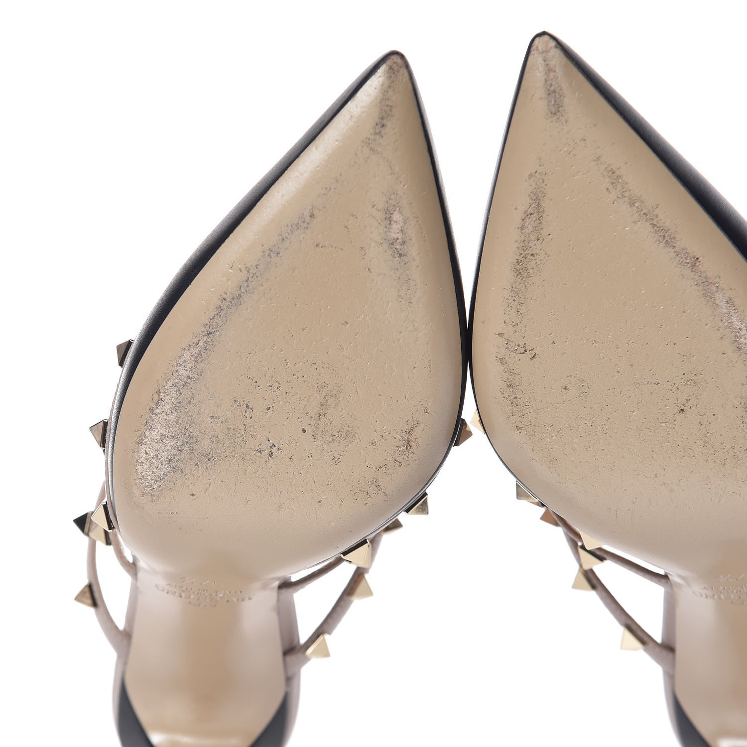 Valentino Garavani Nappa Rockstud 90mm Cage Mules 37.5 Black Poudre 11 of 14
