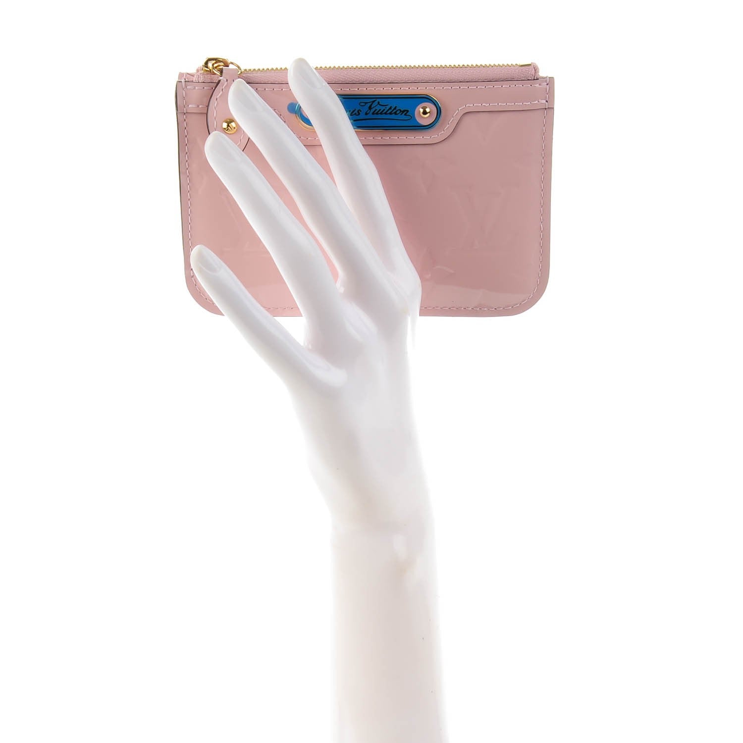 Louis Vuitton Vernis Key Pouch Rose Ballerine 2 of 7