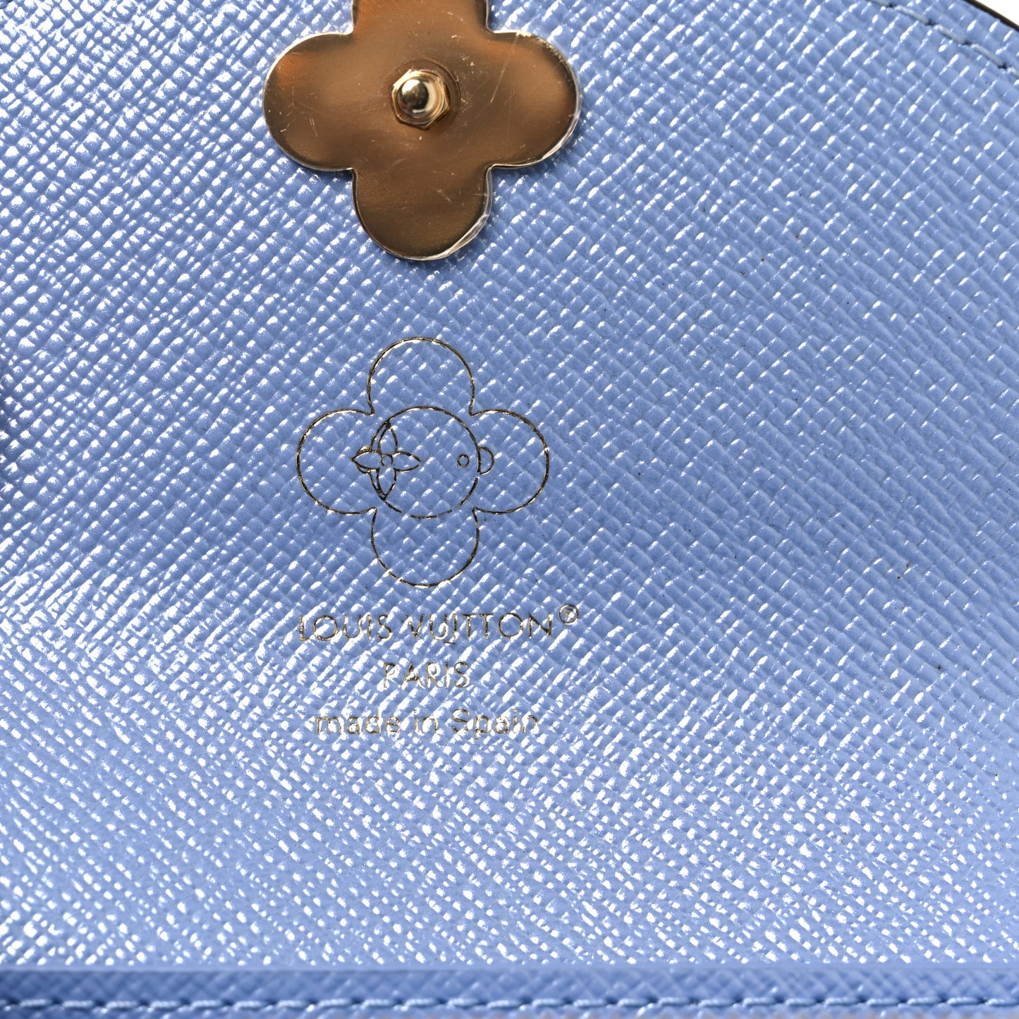 Monogram 2025 Christmas Animation Winter Holiday Rosalie Coin Purse Blue Frost