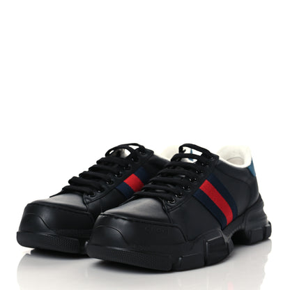 Gucci Calfskin Web Mens Nathan Sneakers 7 Black 3 of 8