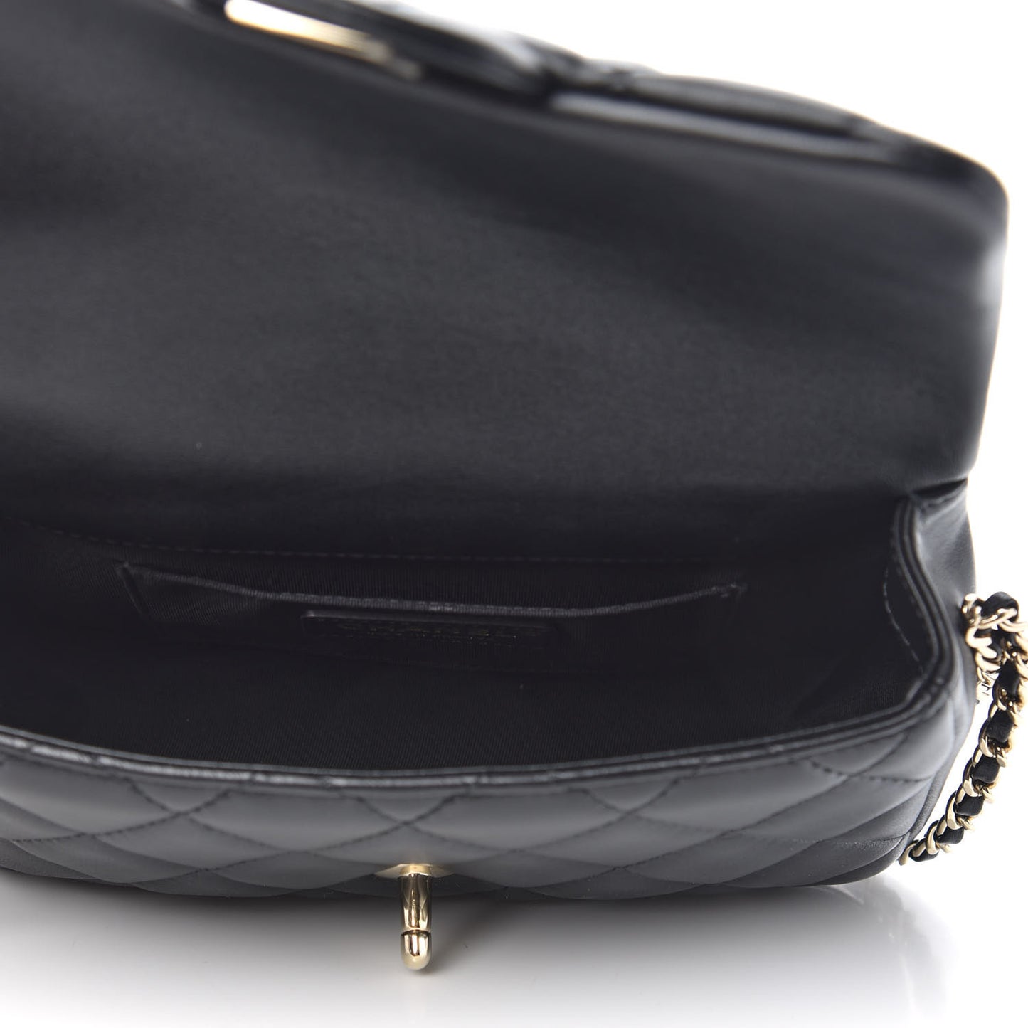 Lambskin Quilted Small My Precious Flap Black